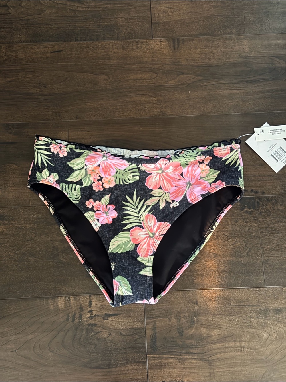 NWT True Craft Ruffle Waist Floral Bikini Bottom
